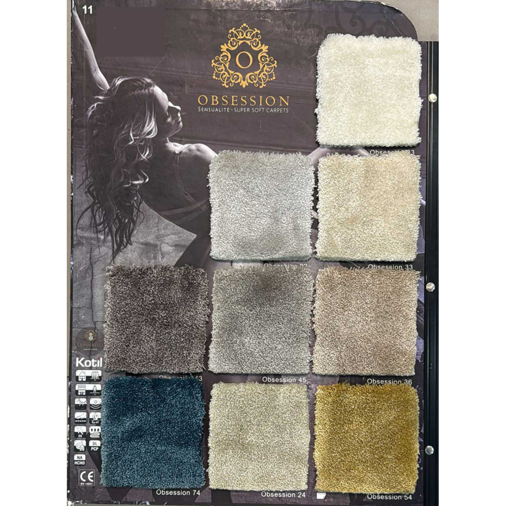 Obsession Ev Tipi Halı – Yumuşak iSense, 15.5 mm, Fusionbac Taban