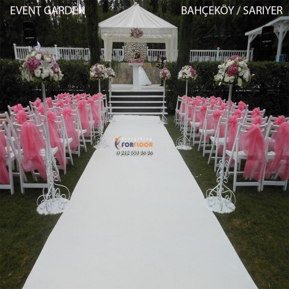 Beyaz Gelin Yolu Halısı